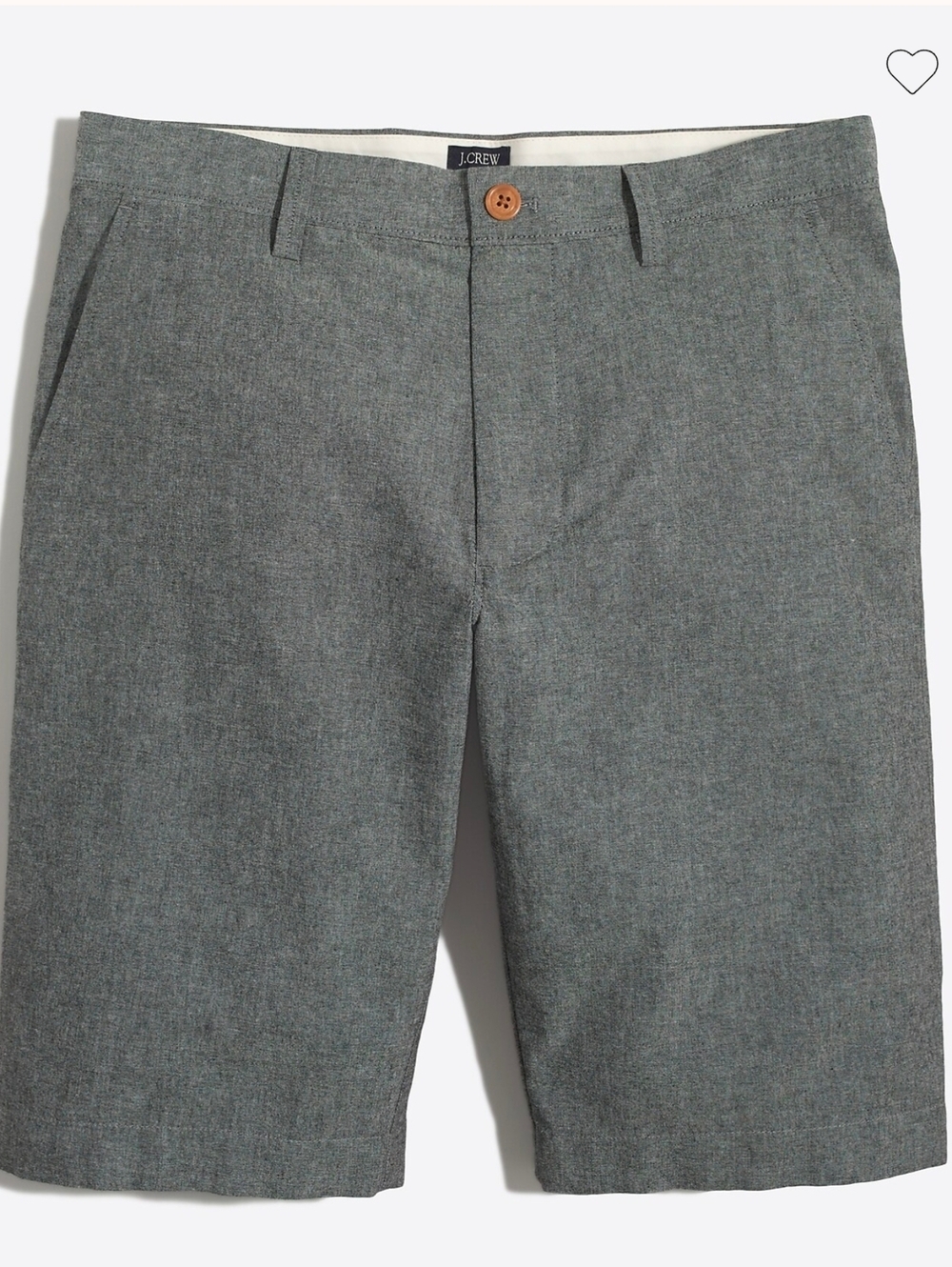 J. Crew Men's 10" grey chambray Rivington short